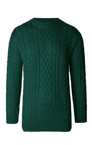 Men's Aran Crew Neck
