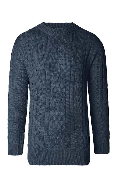 Men's Aran Crew Neck