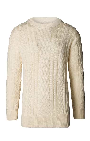 Men's Aran Crew Neck