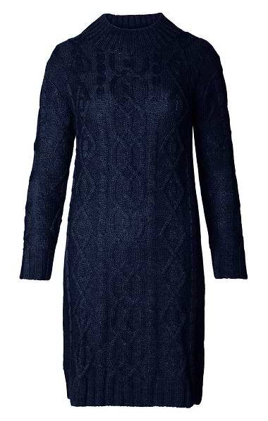 Ladies Pure New Wool Aran Knit Dress