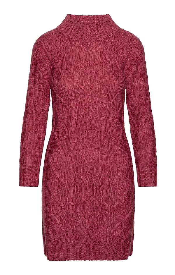 Ladies Pure New Wool Aran Knit Dress