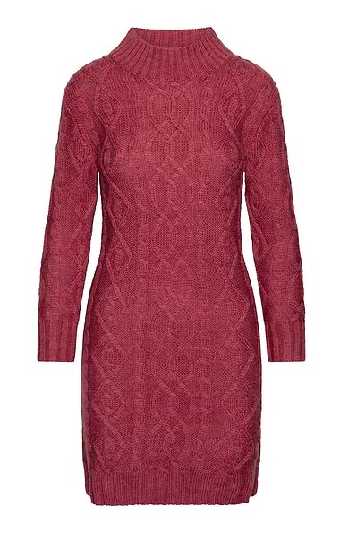 Ladies Pure New Wool Aran Knit Dress