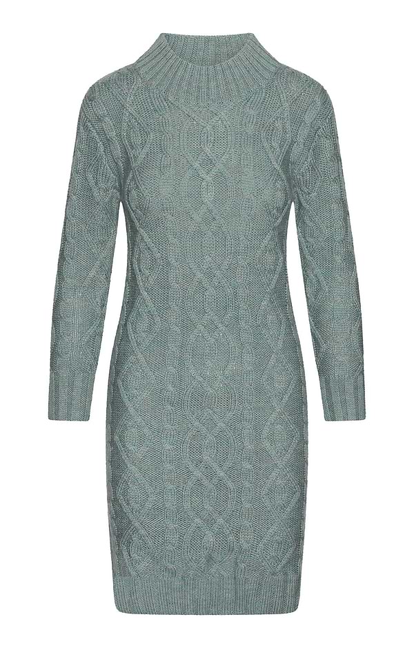 Ladies Pure New Wool Aran Knit Dress