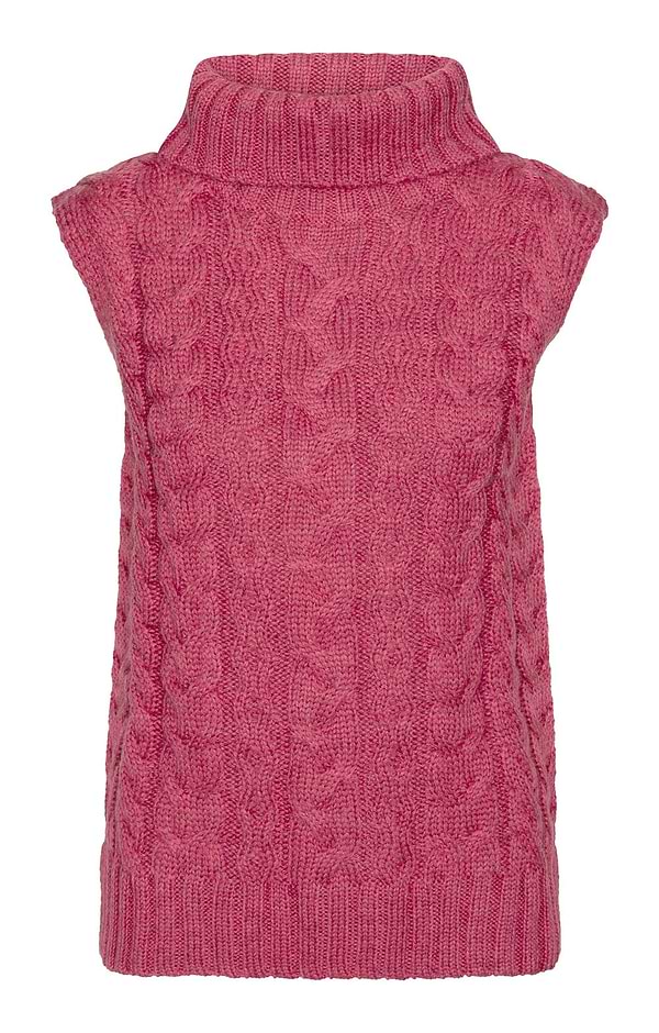 Ladies Aran Cable Slipover