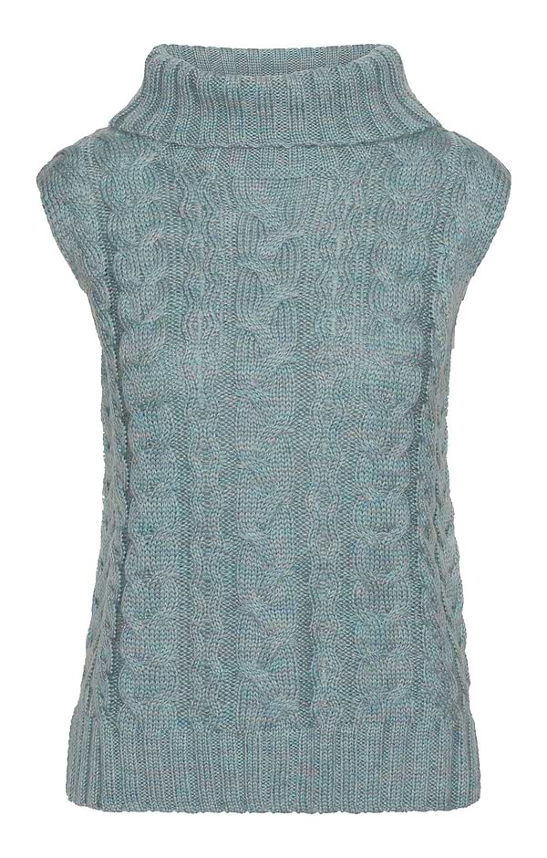 Ladies Aran Cable Slipover