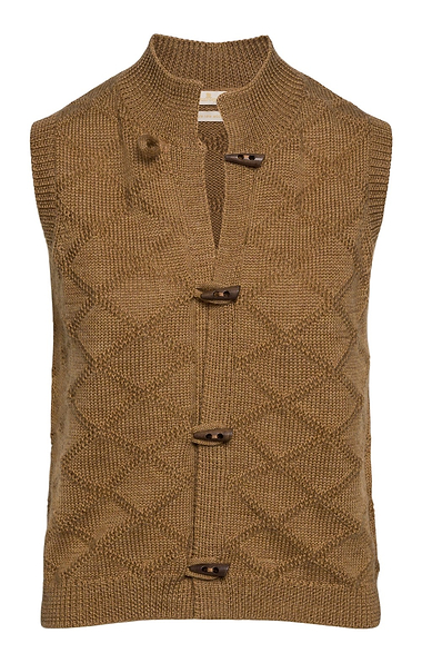 Ladies Pure New Wool Toggle Waistcoat