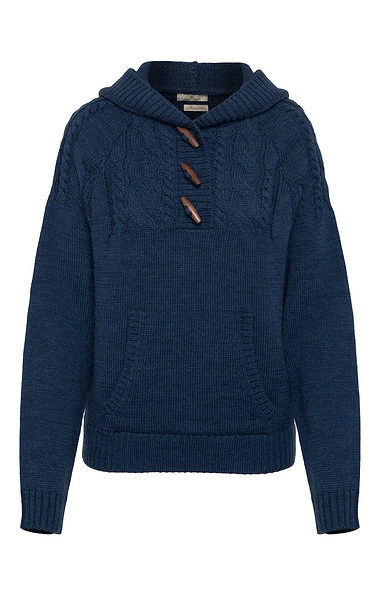 Ladies Pure New Wool Toggle Hoodie
