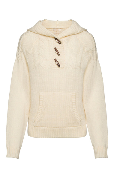 Ladies Pure New Wool Toggle Hoodie