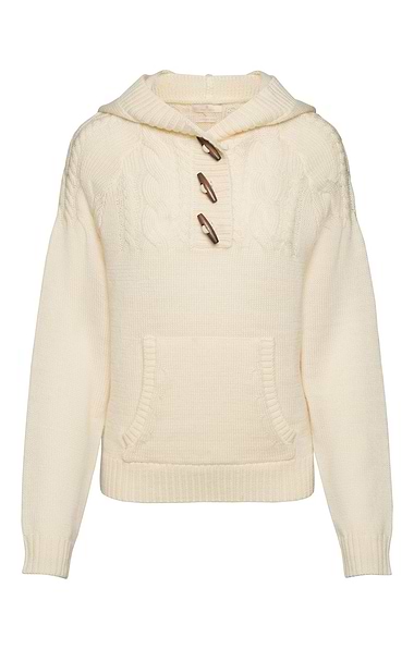 Ladies Pure New Wool Toggle Hoodie