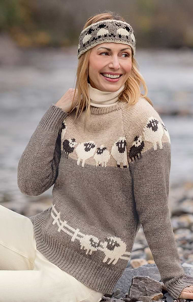 Ladies Lambswool Sheep Sweater