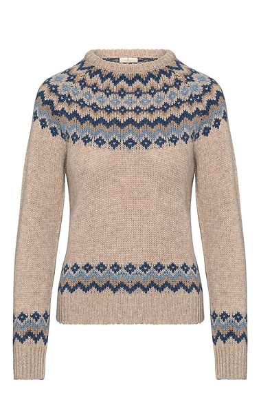 Ladies Lambswool Icelandic Crew