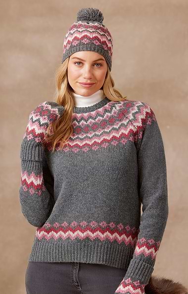Ladies Lambswool Icelandic Crew