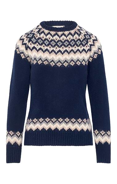 Ladies Lambswool Icelandic Crew