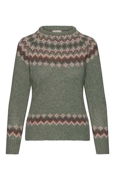 Ladies Lambswool Icelandic Crew