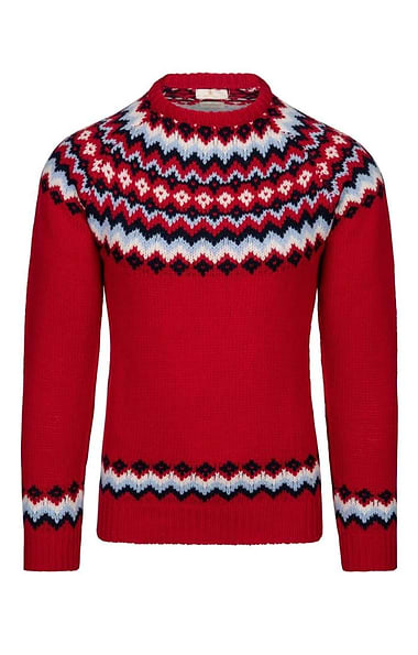 Men's Lambswool Icelandic Crew