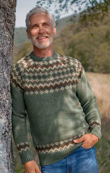 Men's Lambswool Icelandic Crew
