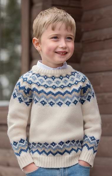 Child's Lambswool Icelandic Crew