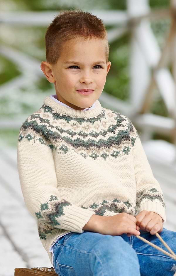 Child's Lambswool Icelandic Crew