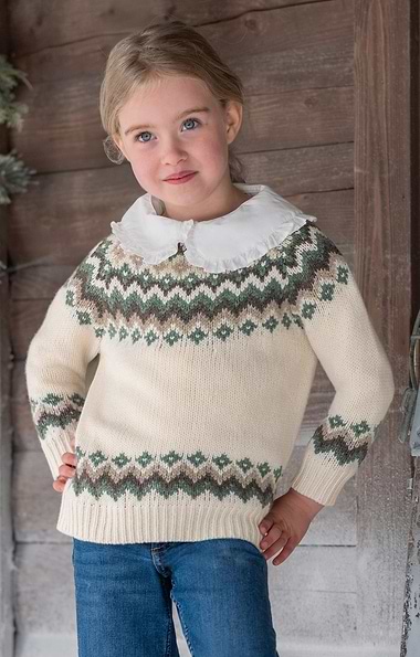 Child's Lambswool Icelandic Crew