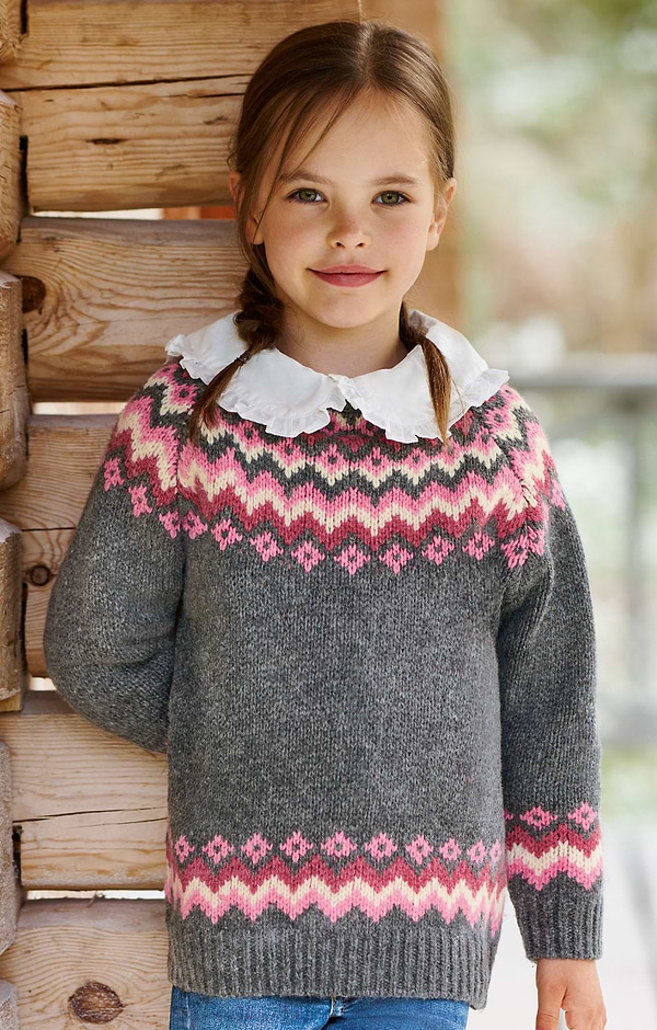 Child's Lambswool Icelandic Crew