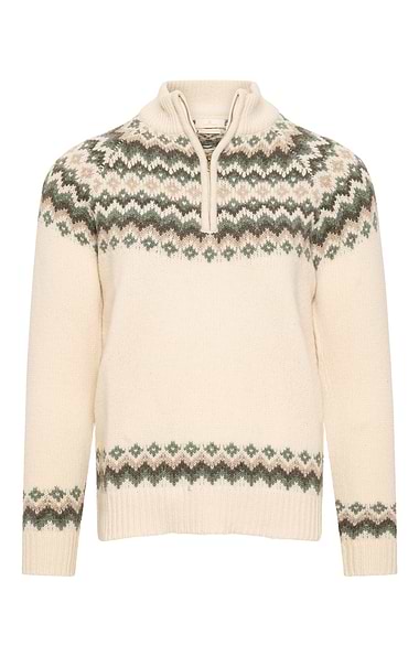 Men's Lambswool Icelandic T-Zip Jumper