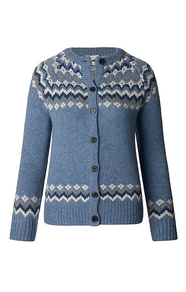 Ladies Lambswool Icelandic Cardigan