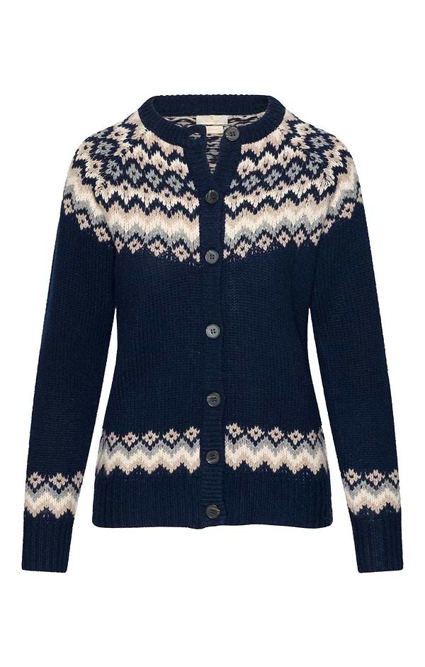 Ladies Lambswool Icelandic Cardigan