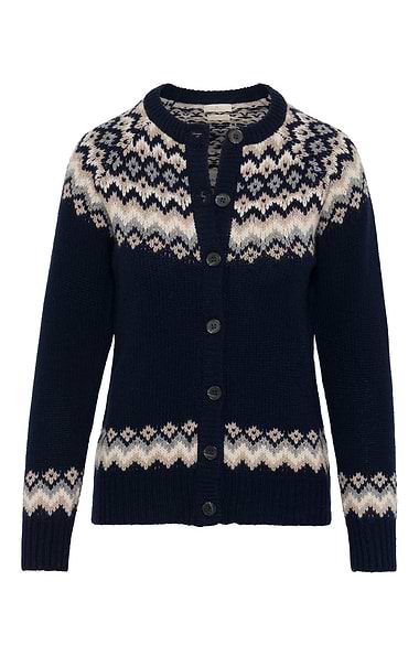 Ladies Lambswool Icelandic Cardigan