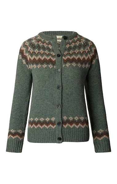 Ladies Lambswool Icelandic Cardigan
