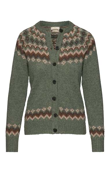 Ladies Lambswool Icelandic Cardigan