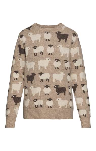 Ladies Lambswool Sheep Crew