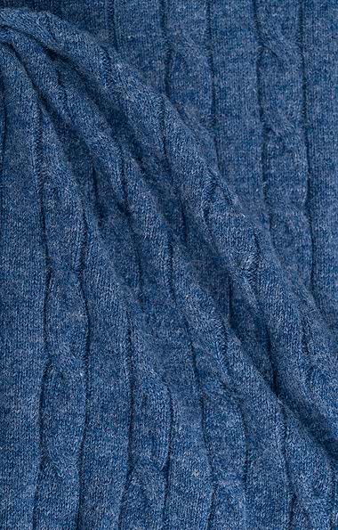 Men's Lambswool Shawl Collar Cable Cardigan