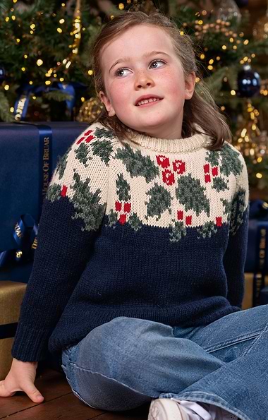 Children's Lambswool Holly Crew Neck Sweater