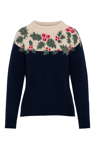 Ladies Lambswool Holly Crew Neck Sweater