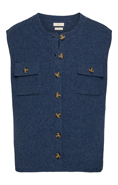 Ladies Lambswool Button Tank