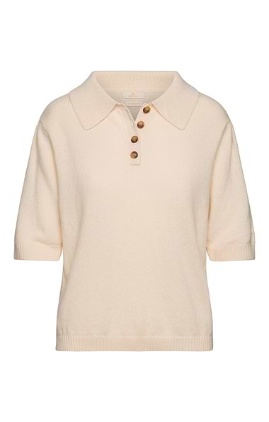 Ladies Lambswool Short Sleeved Shirt