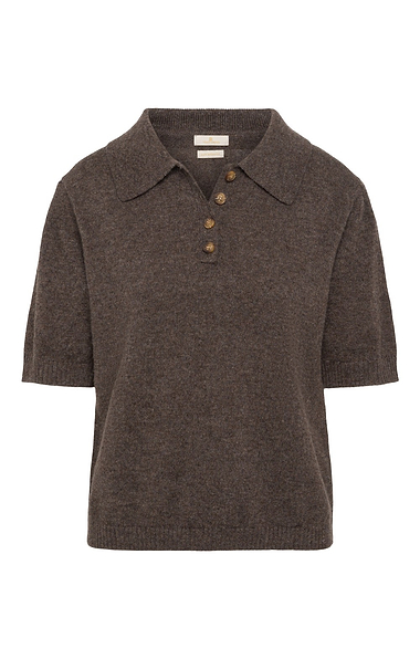 Ladies Lambswool Short Sleeved Shirt