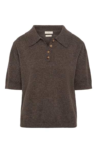 Ladies Lambswool Short Sleeved Shirt