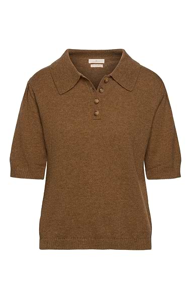 Ladies Lambswool Short Sleeved Shirt