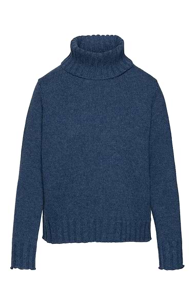 Ladies Contemporary Lambswool Rollneck Jumper