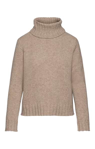 Ladies Contemporary Lambswool Rollneck Jumper