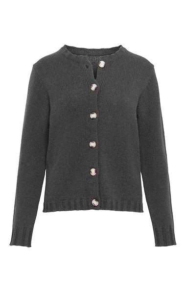 Ladies Lambswool Contemporary Cardigan