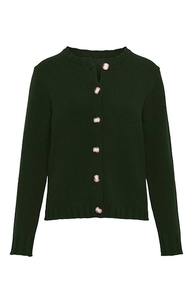 Ladies Lambswool Contemporary Cardigan