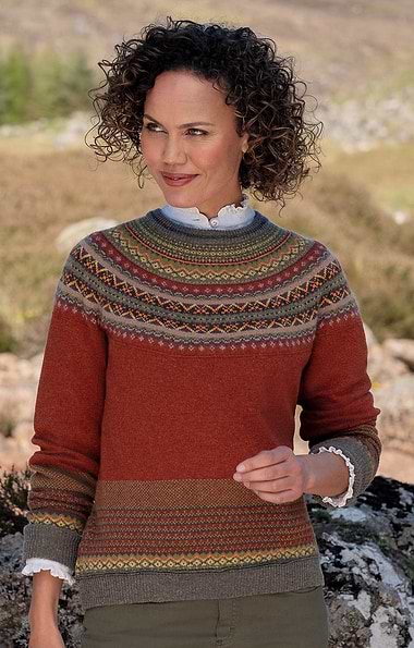 Ladies Merino Alpine Short Sweater