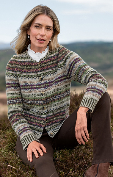 Ladies Eribe Westray Fairisle Cardigan