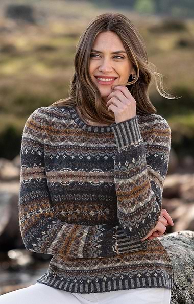 Ladies Eribe Westray Fairisle Sweater