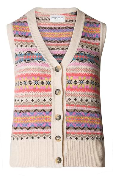 Ladies Kinross Fairisle Waistcoat