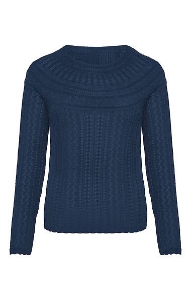 Ladies Eribe Vaila Lace Crew Neck Jumper