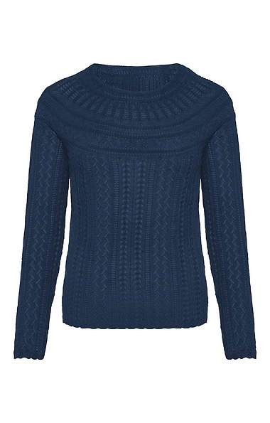 Ladies Eribe Vaila Lace Crew Neck Jumper