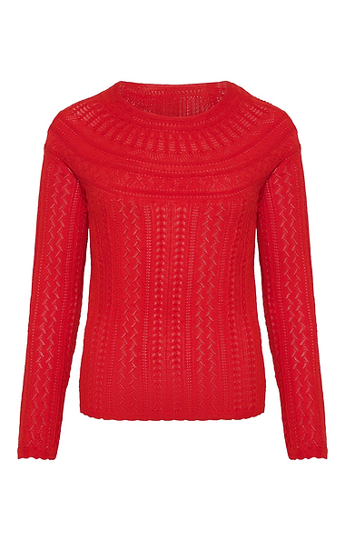Ladies Eribe Vaila Lace Crew Neck Jumper